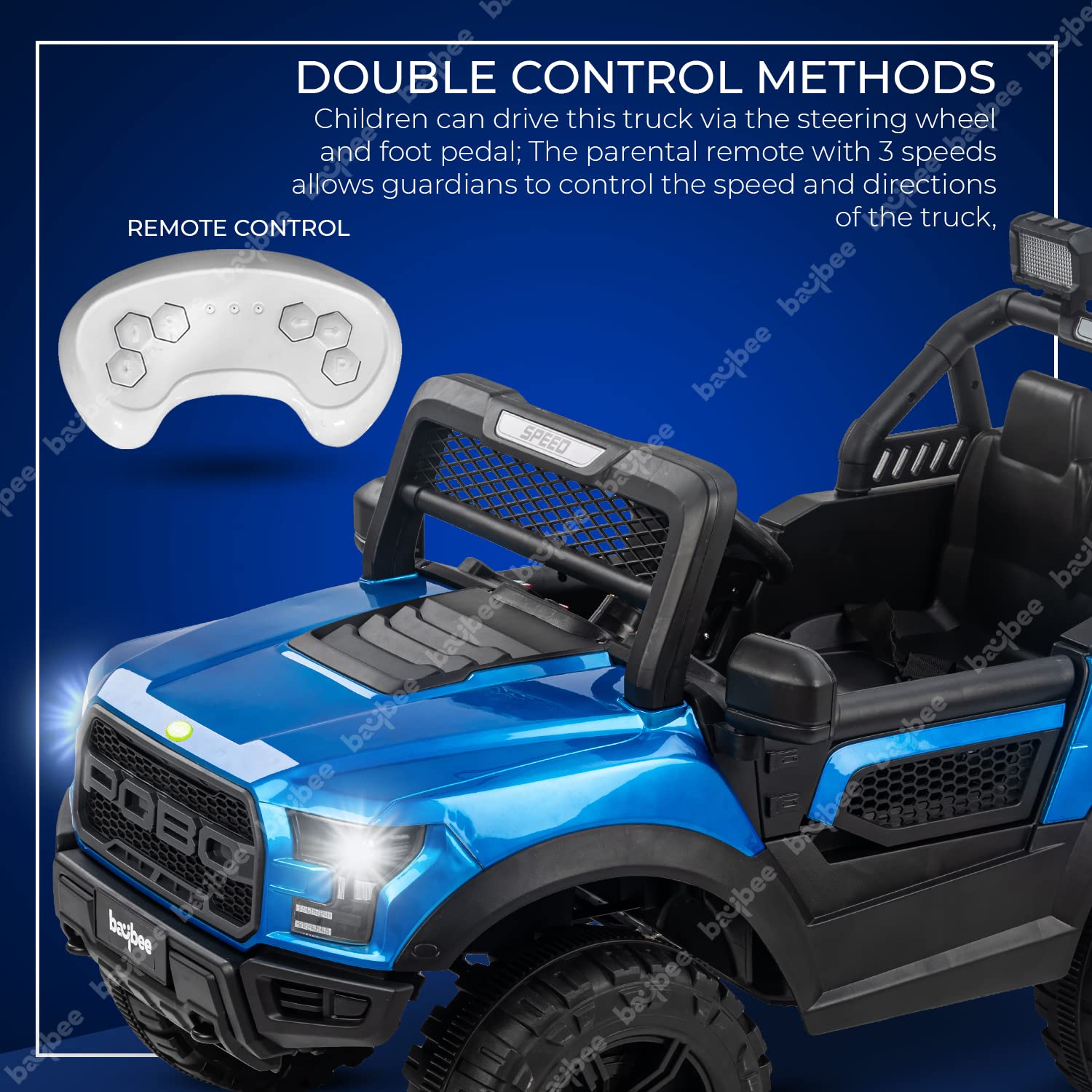 Pobo Jeep blue 4Motor