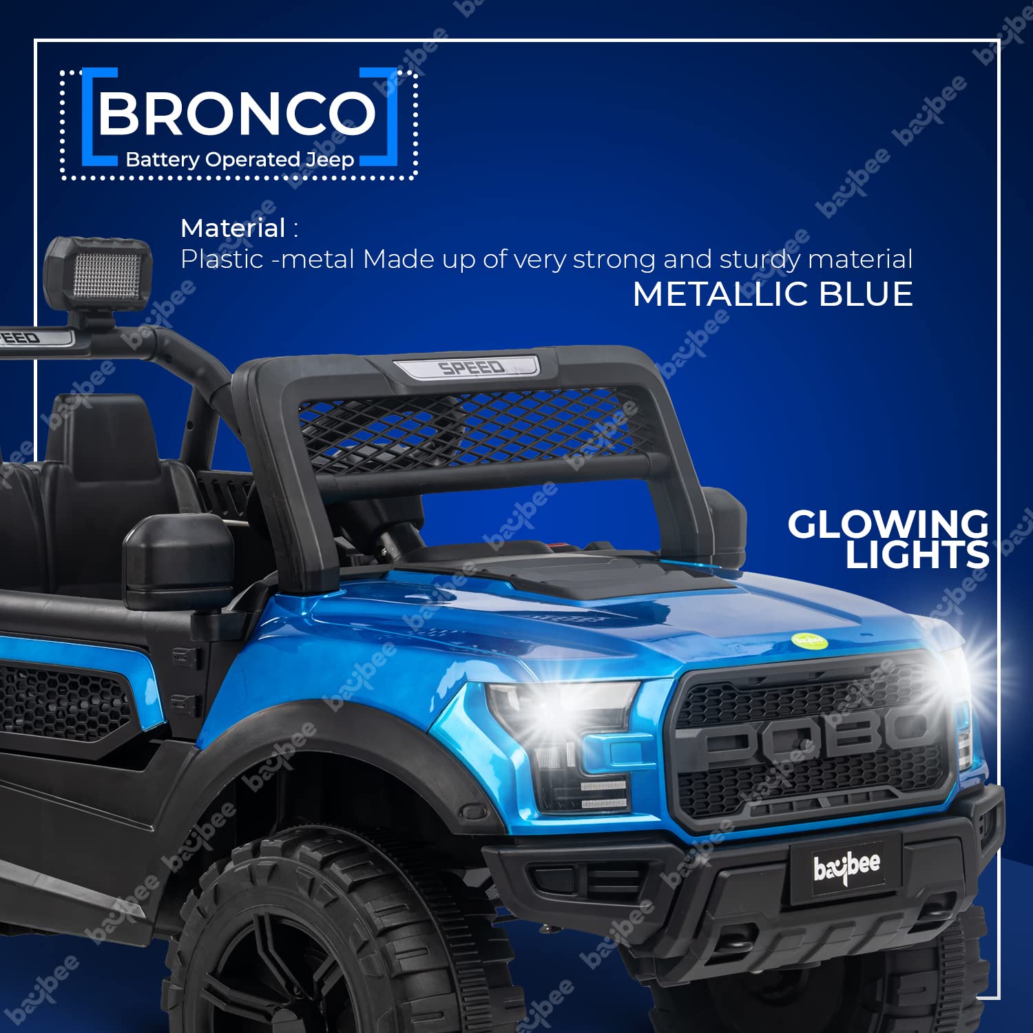 Pobo Jeep blue 4Motor