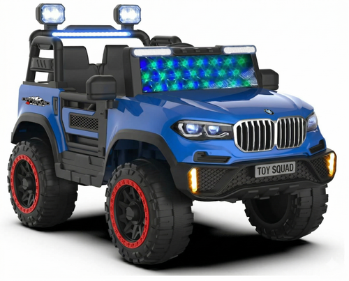 Toysquad BM jeep 4motor BlUE | windshield light and all music options