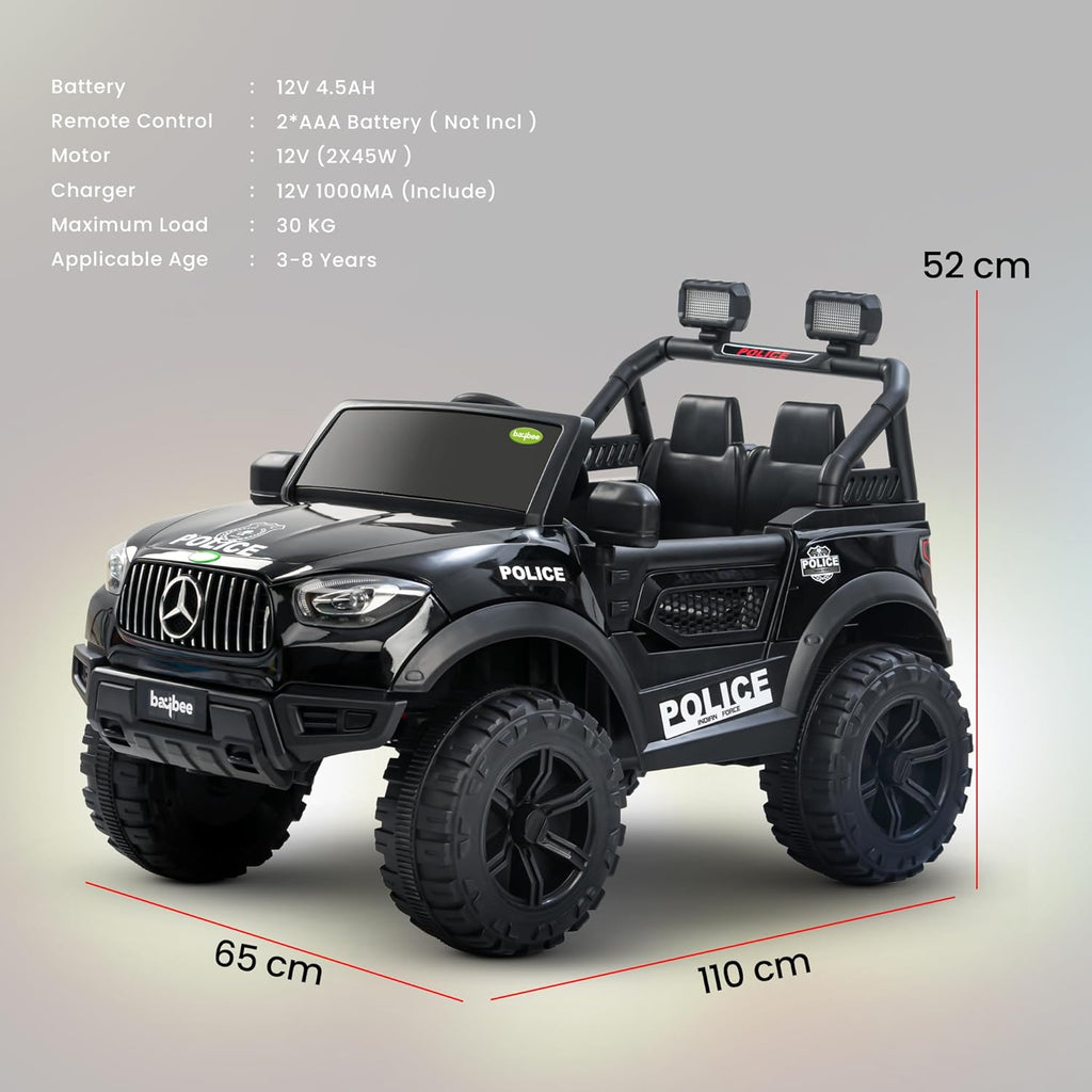 kids jeep bnz black 4motor