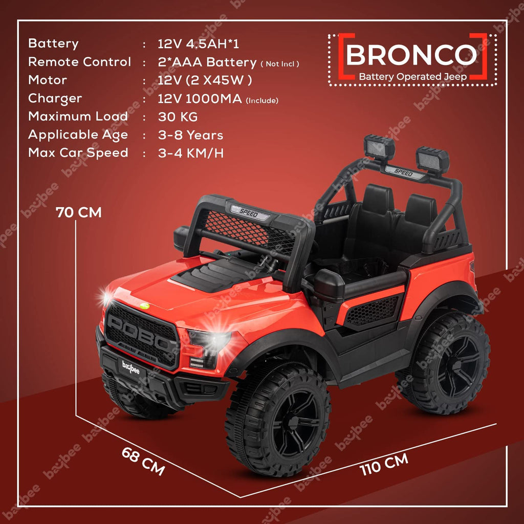 Pobo Jeep blue 4Motor Red